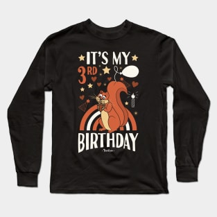 3rd birthday Squirrels Long Sleeve T-Shirt